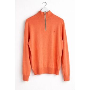 Polo Ralph Lauren Men's Pullover Golf Style 100%  Cotton Orange Size Large